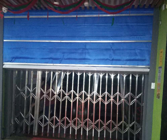 無(wú)機(jī)布卷簾門(mén)安裝步驟